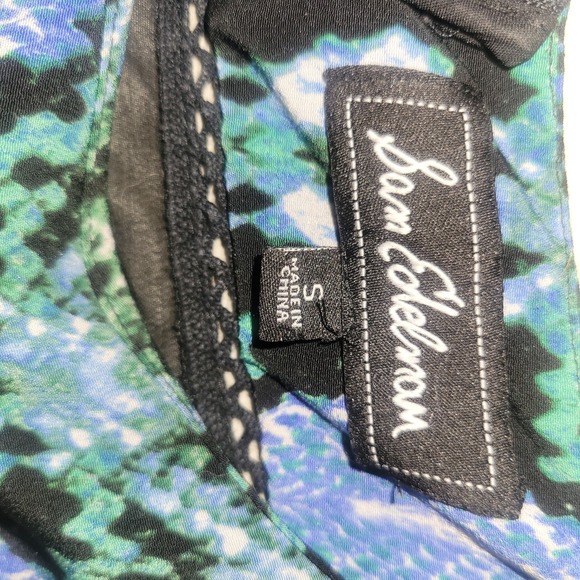 SAM EDELMAN Designer Sheer Back dress S Officecore Boardroomcore Bohemian Luxury - Picture 3 of 7